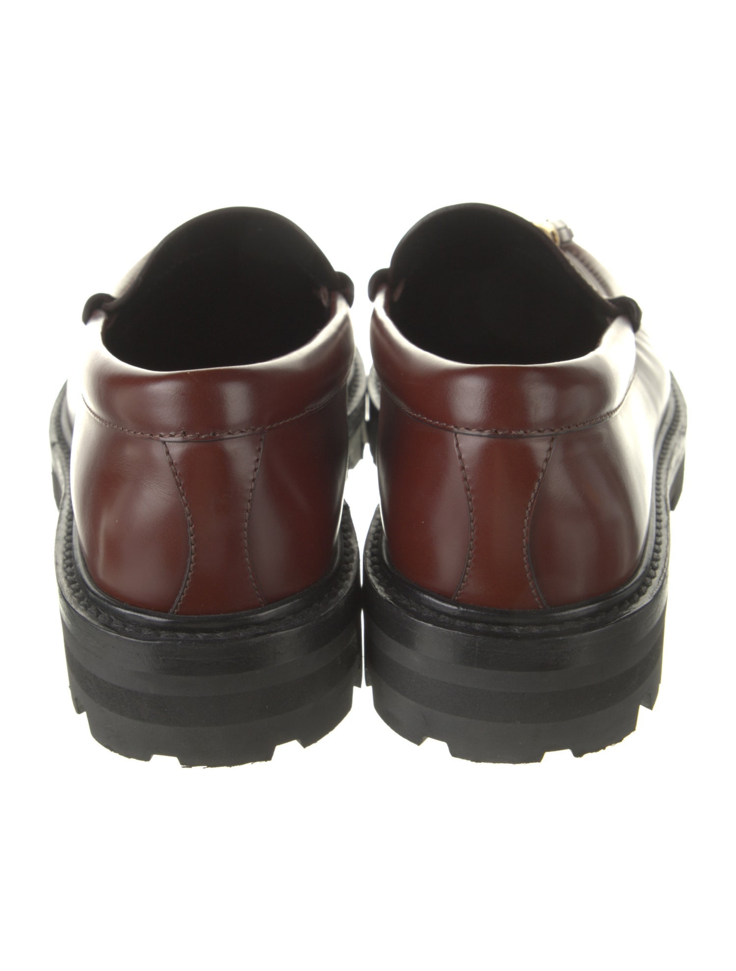Celine Leather Tassel Accents Loafers